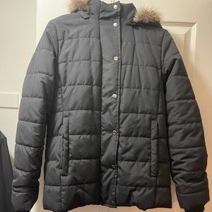 St. John’s Bay Black Coat Medium